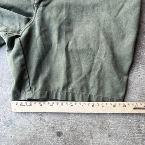 Vintage Boy Scouts of America Cargo Shorts Green Uniform Snap Pockets WAIST 33 - Picture 5 of 5